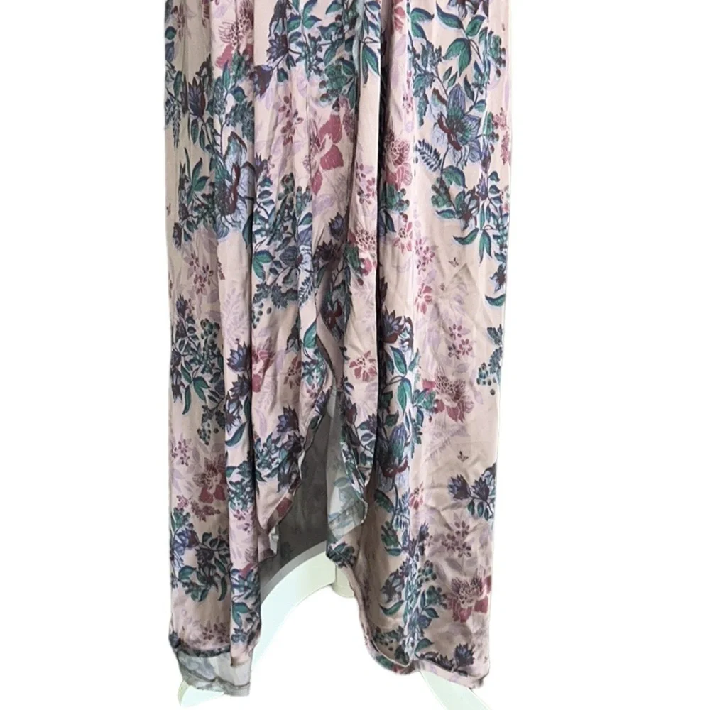 RARE Free People Bad For You Lace & Floral Bodysuit Corset Slip Maxi Dress - L - Picture 8 of 16